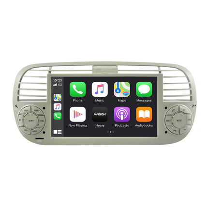 Autoradio Navigatie voor Fiat 500 | Carplay | Android | DAB | Bluetooth | Meer opties