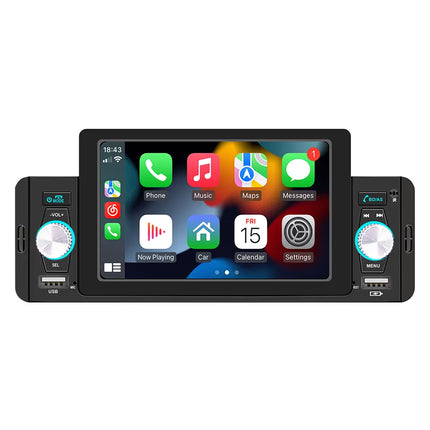 1 DIN 5" Autostereo met CarPlay en Android Auto