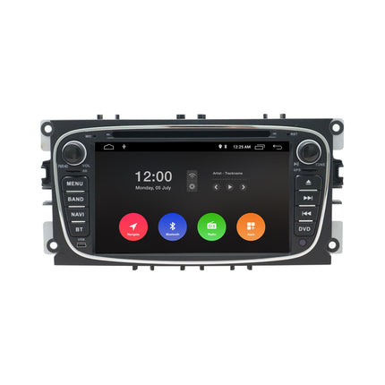 Autoradio & Navigatie voor Ford Ovaal Zwart | CarPlay | Android | WIFI | DAB+ | Bluetooth | 32GB
