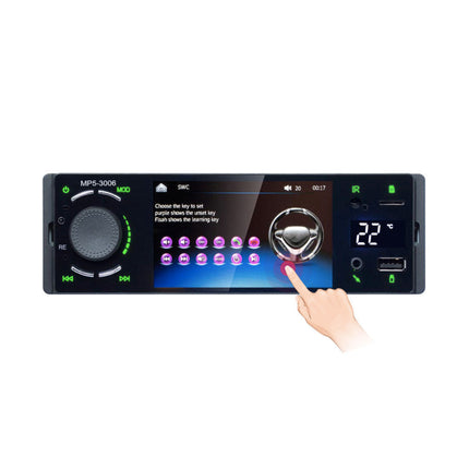 1 DIN Autoradio Met 4" Touchscherm | Bluetooth | FM | AUX | Camera